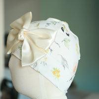 Keepsake Baby Blanket - Personalized Floral Baby Girl Blanket With Satin Trim