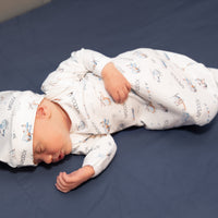 Jeff the Pilot Knotted Baby Gown