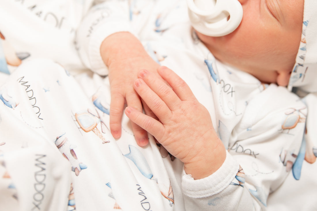 Jeff the Pilot Knotted Baby Gown