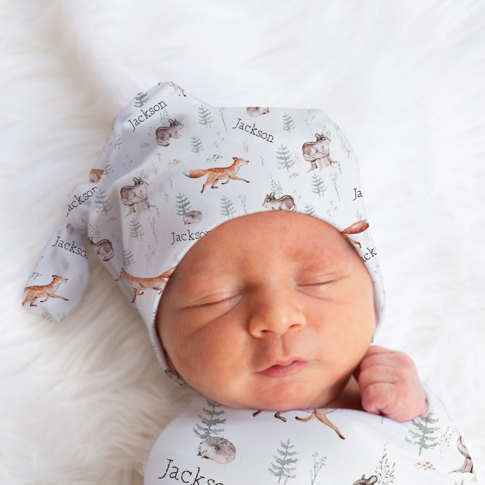 James' Forest Stretchy Swaddle