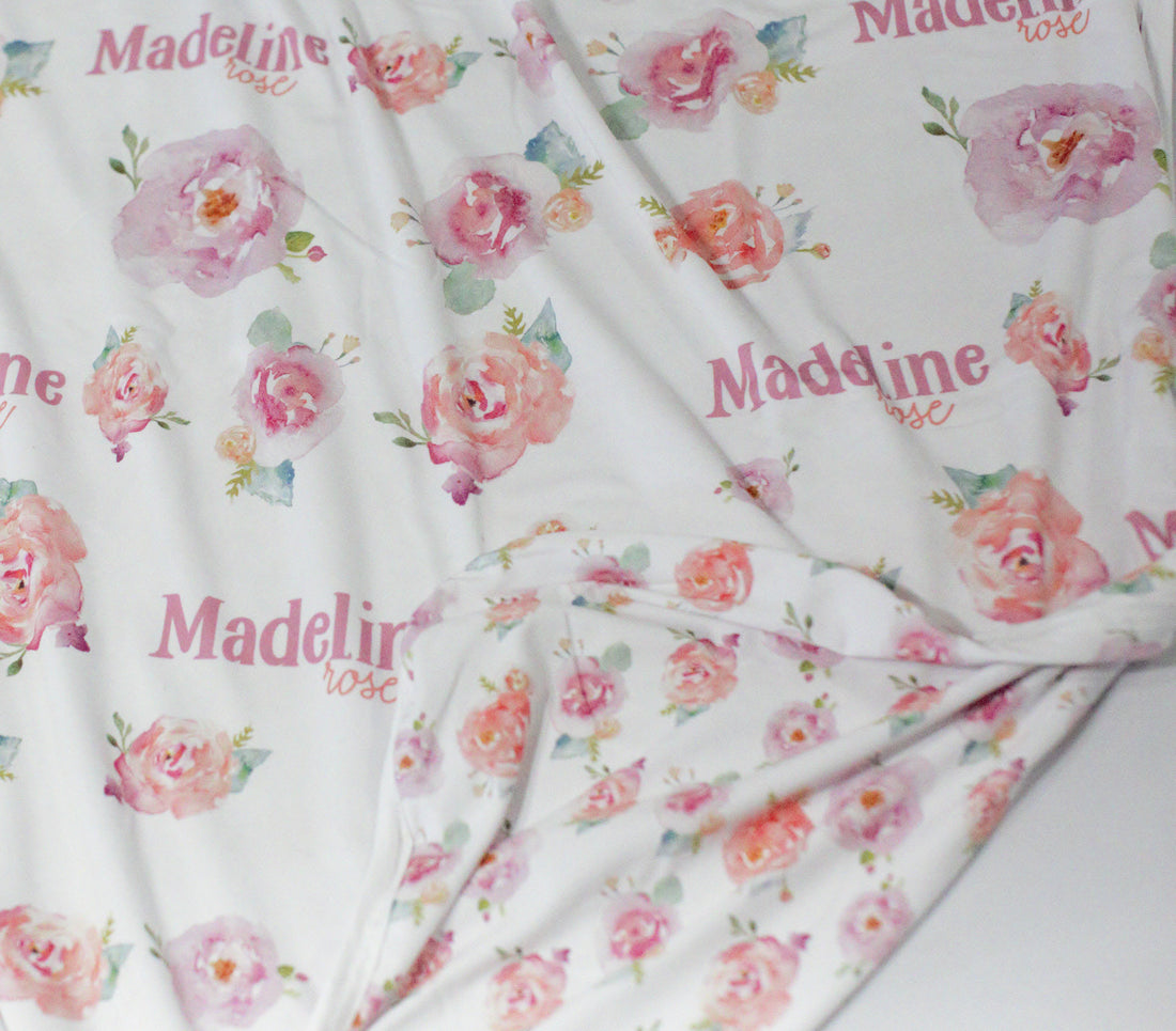 Oopsy - Madeline Rose - Double sided Stretchy Swaddle
