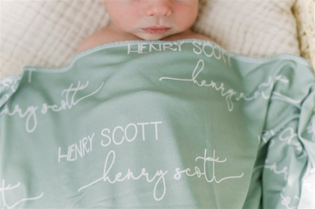 Camden Sassy Sage Stretchy Swaddle