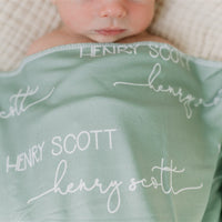 Camden Sassy Sage Stretchy Swaddle