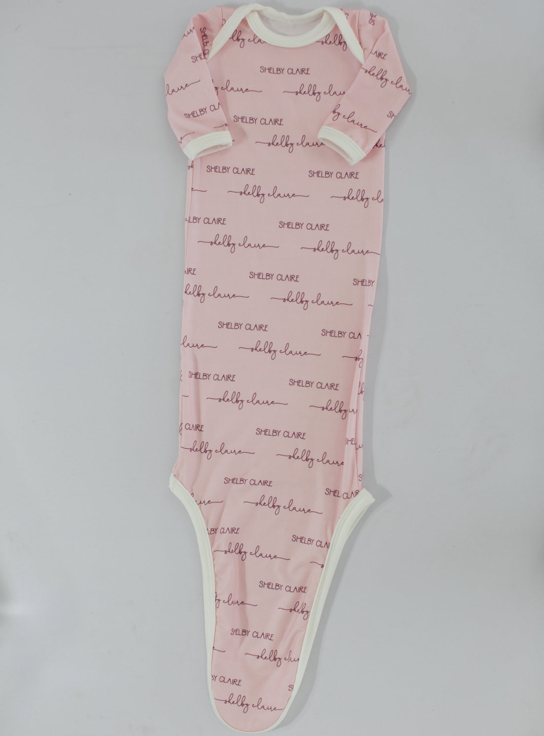 Camden Pale Pink Knotted Baby Gown