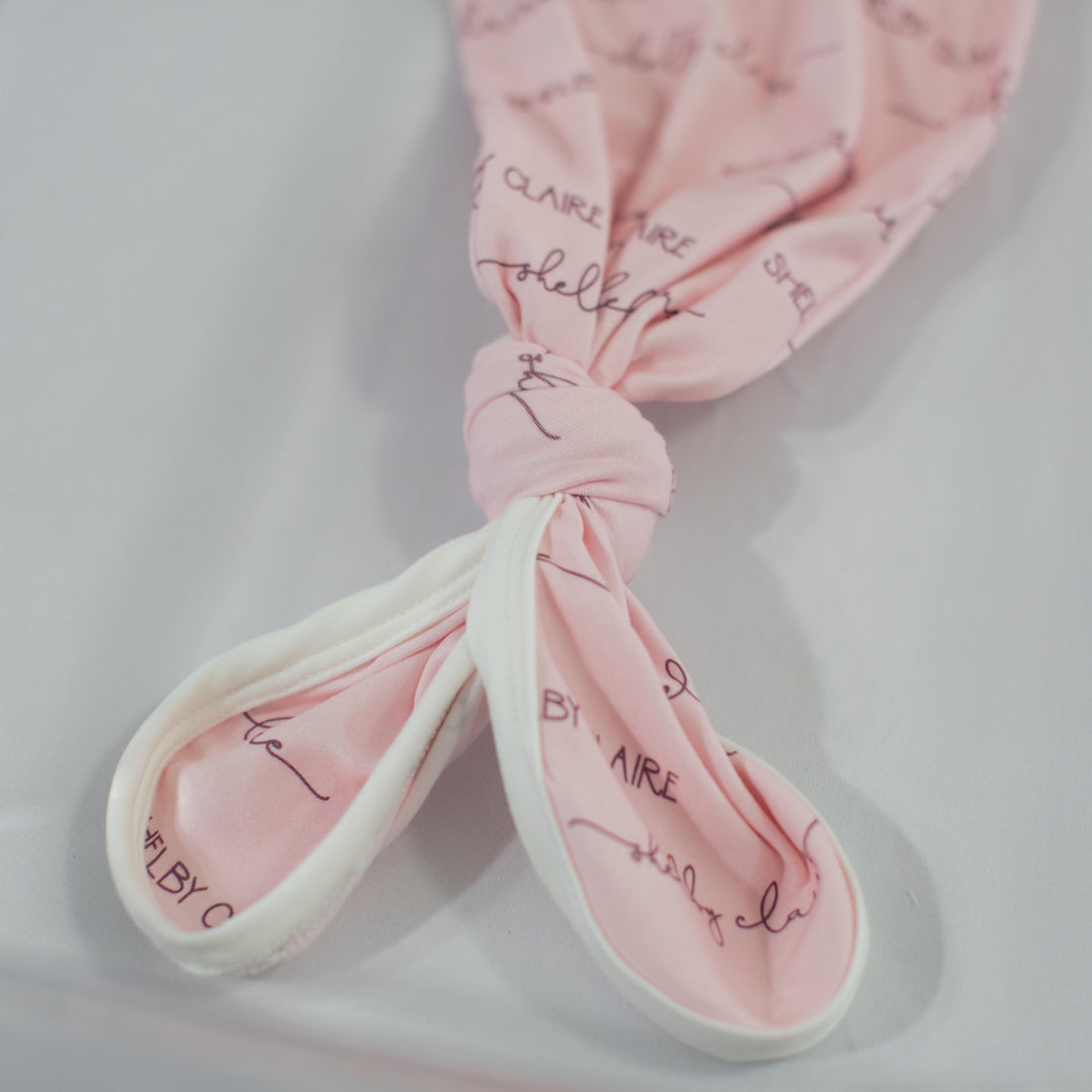 Camden Pale Pink Knotted Baby Gown