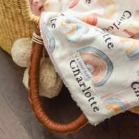 Rainbow Neutral Baby Deluxe Blanket