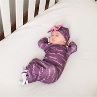 Camden Plum Perfect Knotted Baby Gown