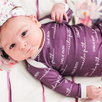 Camden Plum Perfect Knotted Baby Gown
