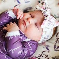 Camden Plum Perfect Knotted Baby Gown
