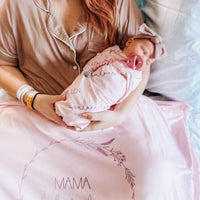 Camden Pale Pink Stretchy Swaddle