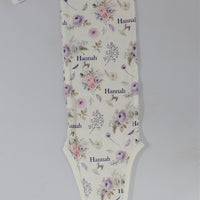 Crystal Jean Floral Knotted Baby Gown