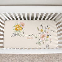 Sidney Alexandra Personalized Custom  Crib Sheet