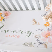 Sidney Alexandra Personalised Custom  Crib Sheet