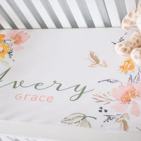 Sidney Alexandra Personalized Custom  Crib Sheet