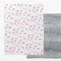 Pink Dino Throw Minky Deluxe Blanket – Soft Plush Kids Snuggle Blanket
