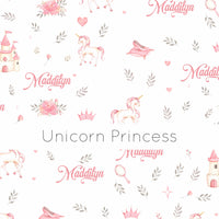 Unicorn Princess Pajamas - Short or Long Sleeve (3 months to kids 14)