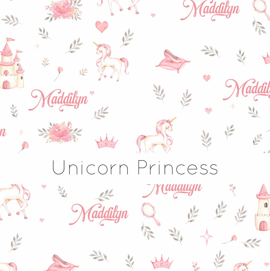 Unicorn Princess Pajamas - Short or Long Sleeve (3 months to kids 14)