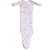 Camden Baby Blush Knotted Baby Gown