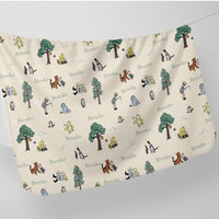 Winnie The Pooh Swaddle Blankets For Boy On a Line