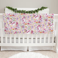 Amelia's Pink Floral Baby Deluxe Blanket