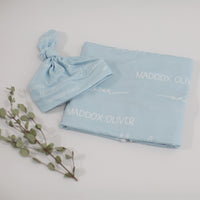 Camden Baby Blue Stretchy Swaddle