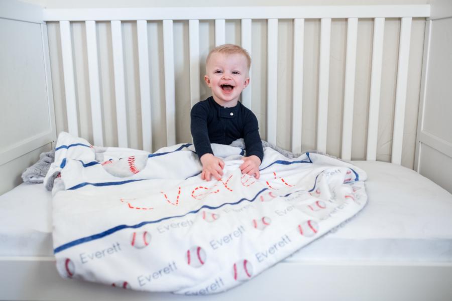 Minky Deluxe Baseball Throw Blanket for Kids - Cozy, Soft Sports Theme Bedding | Perfect for Little Fans"