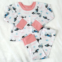 Police Hero Pajamas (Boy or Girl Option) - Short or Long Sleeve (3 months to kids 14)