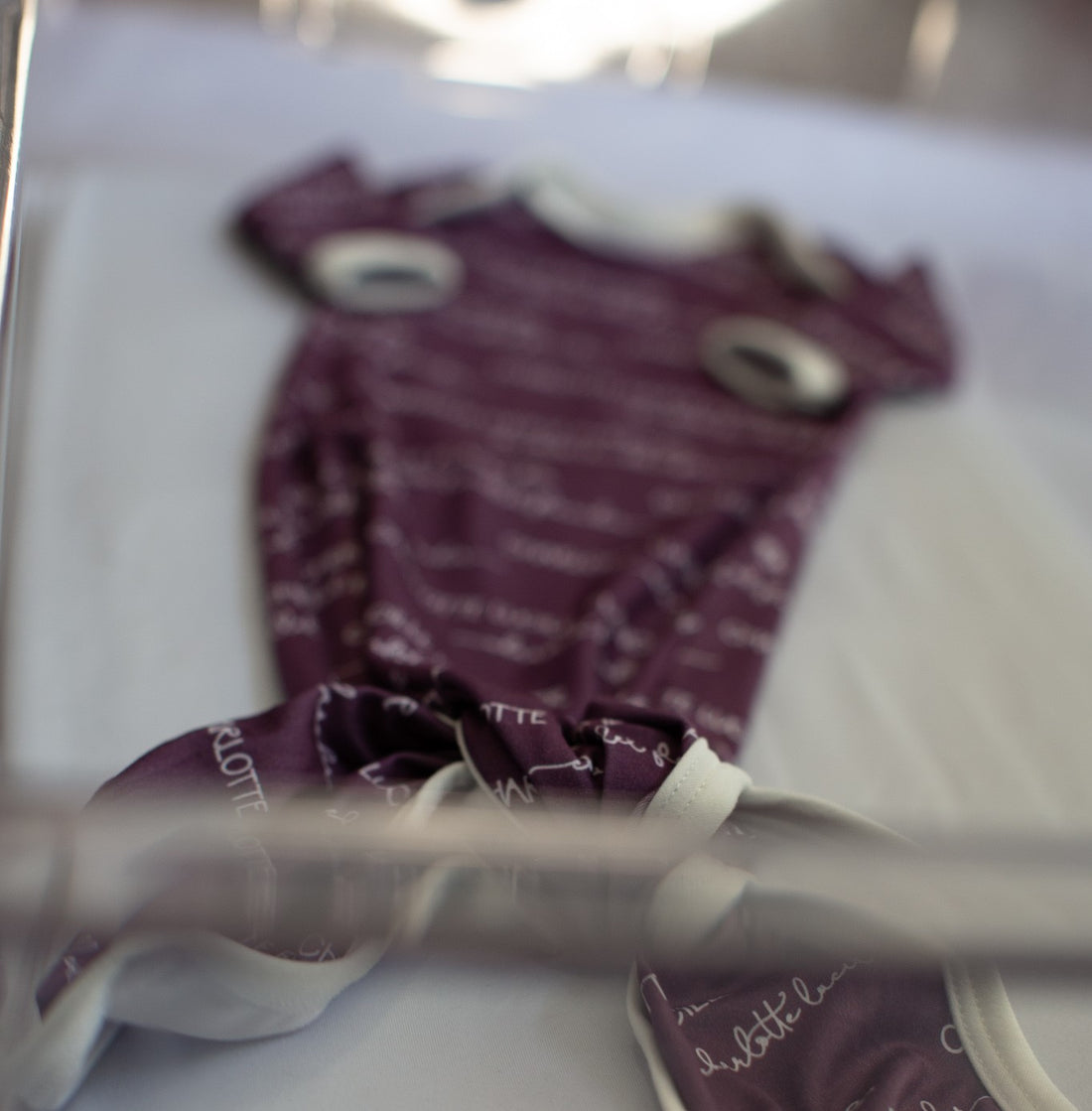 Camden Plum Perfect Knotted Baby Gown