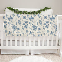 Colleen Floral Blue Baby Deluxe Blanket
