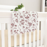 Keepsake Blankie – Personalized Floral Baby Blanket With Satin Trim Swaddle