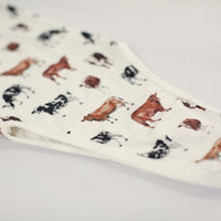 Cow Knotted Baby Gown