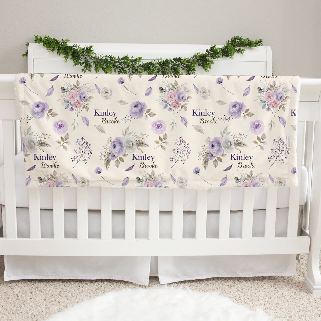 Crystal Jean Lavender Baby Deluxe Blanket