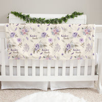 Crystal Jean Lavender Baby Deluxe Blanket
