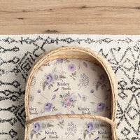 Crystal Jean Lavender Bassinet Sheet