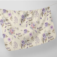 Crystal Jean Lavender Stretchy Swaddle