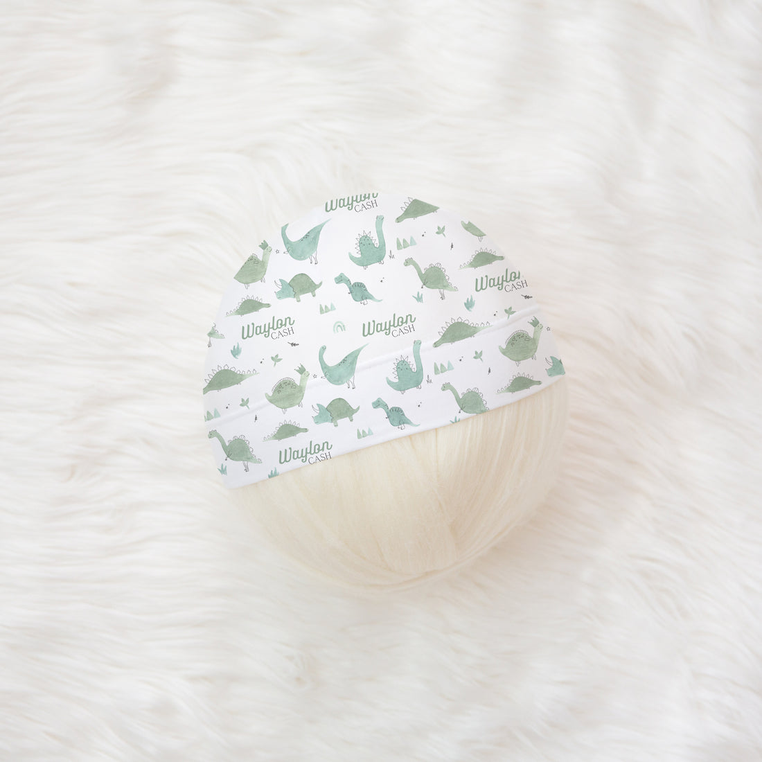 Dino Baby Knotted Gown - BOY