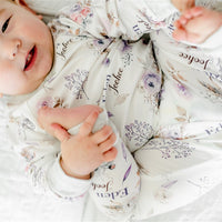 Crystal Jean Lavender Pajamas - Short or Long Sleeve (3 months to kids 14)