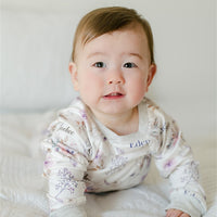 Crystal Jean Lavender Pajamas - Short or Long Sleeve (3 months to kids 14)