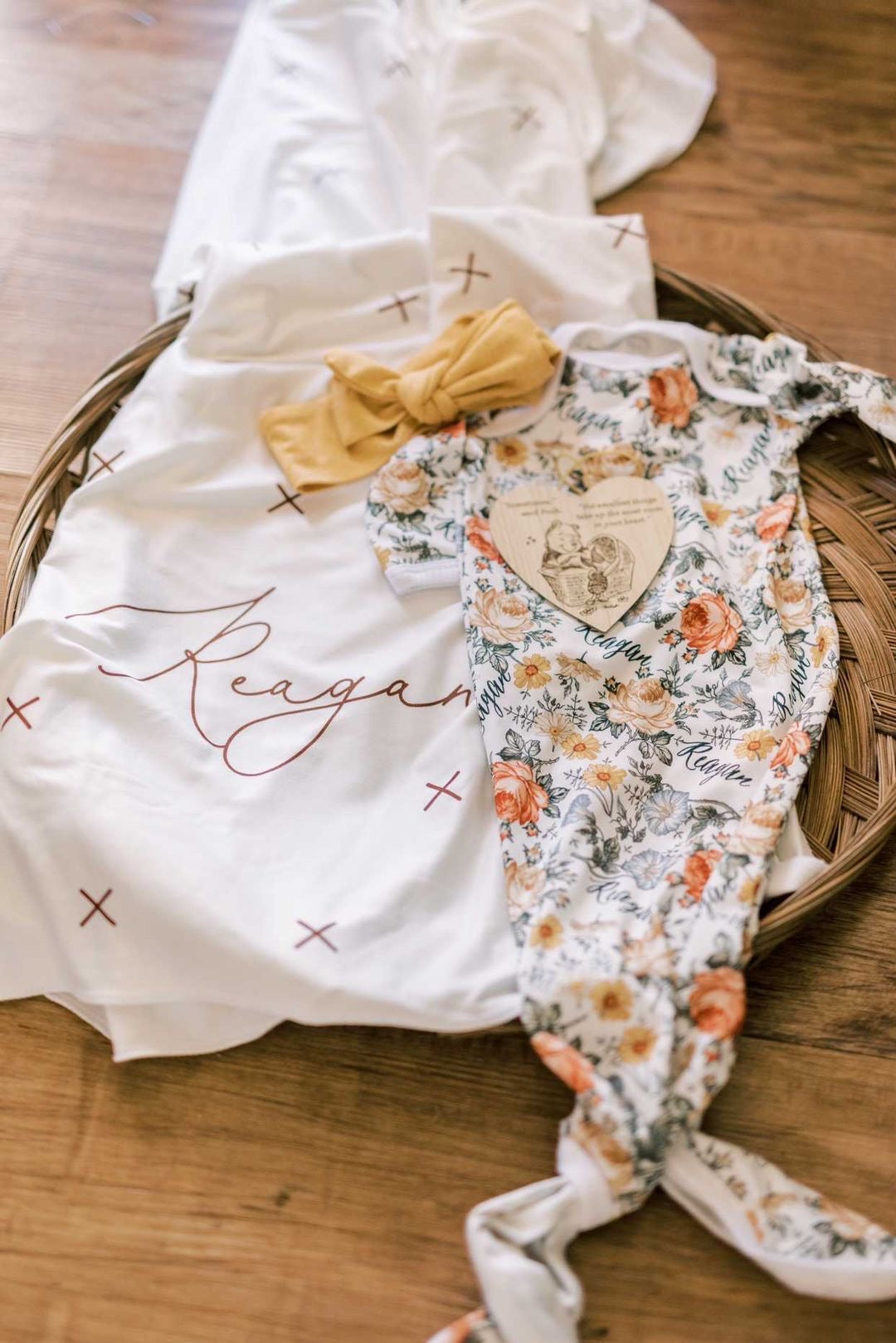 Emily Floral Knotted Baby Gown