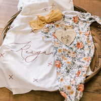 Emily Floral Knotted Baby Gown