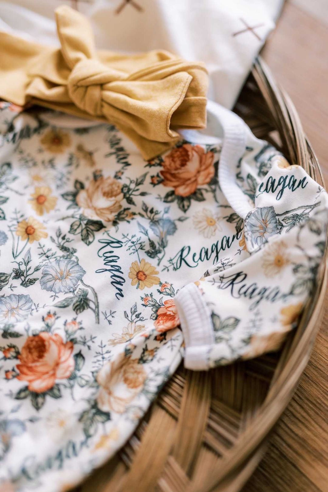 Emily Floral Knotted Baby Gown