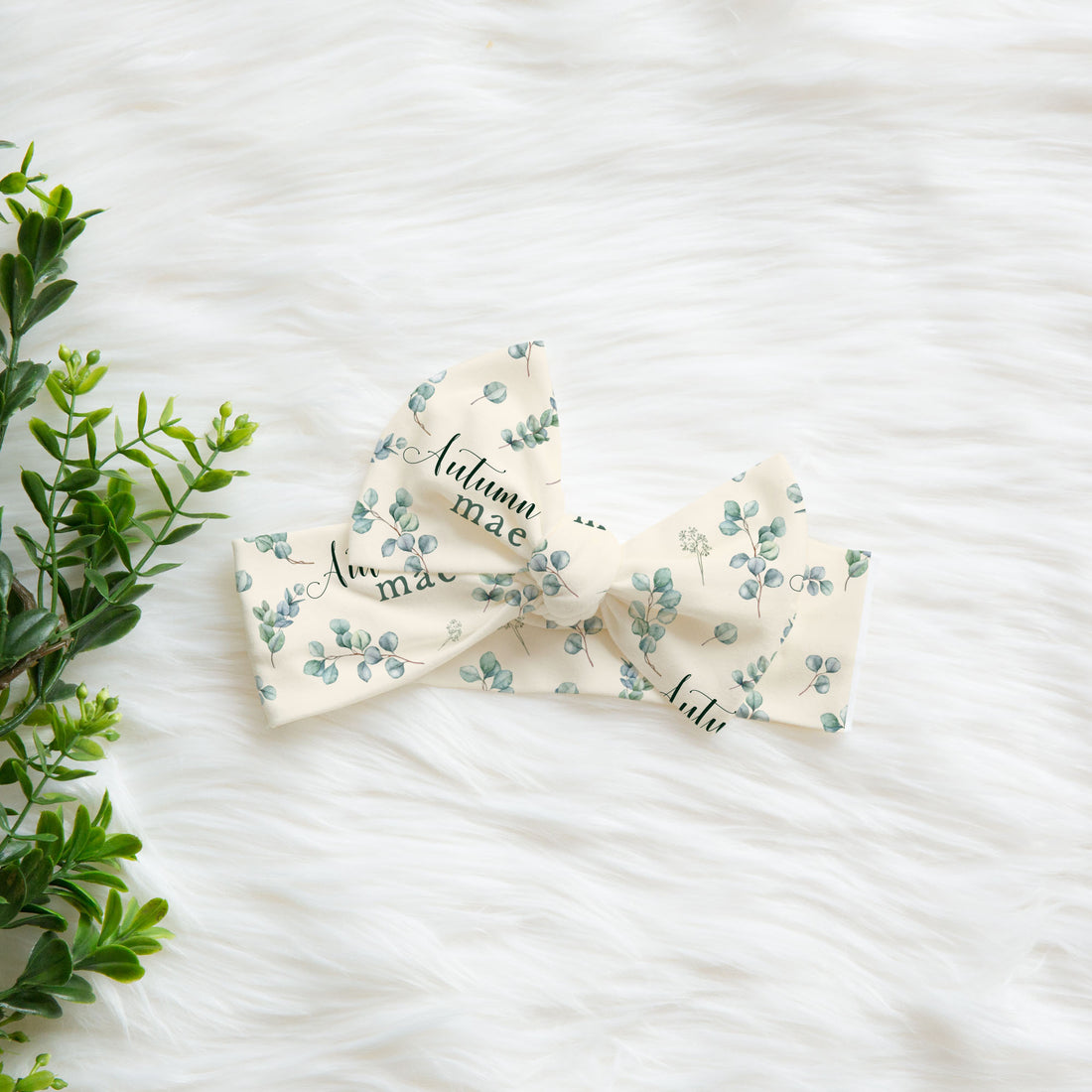 Eucalyptus Knotted Baby Gown