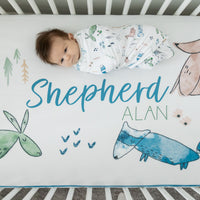 Forest PlayPersonalized Custom Crib Sheet