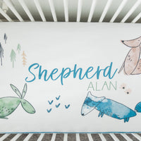 Forest PlayPersonalized Custom Crib Sheet