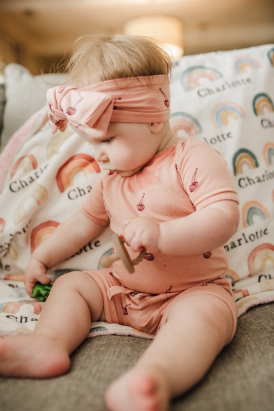 Rainbow Neutral Baby Deluxe Blanket