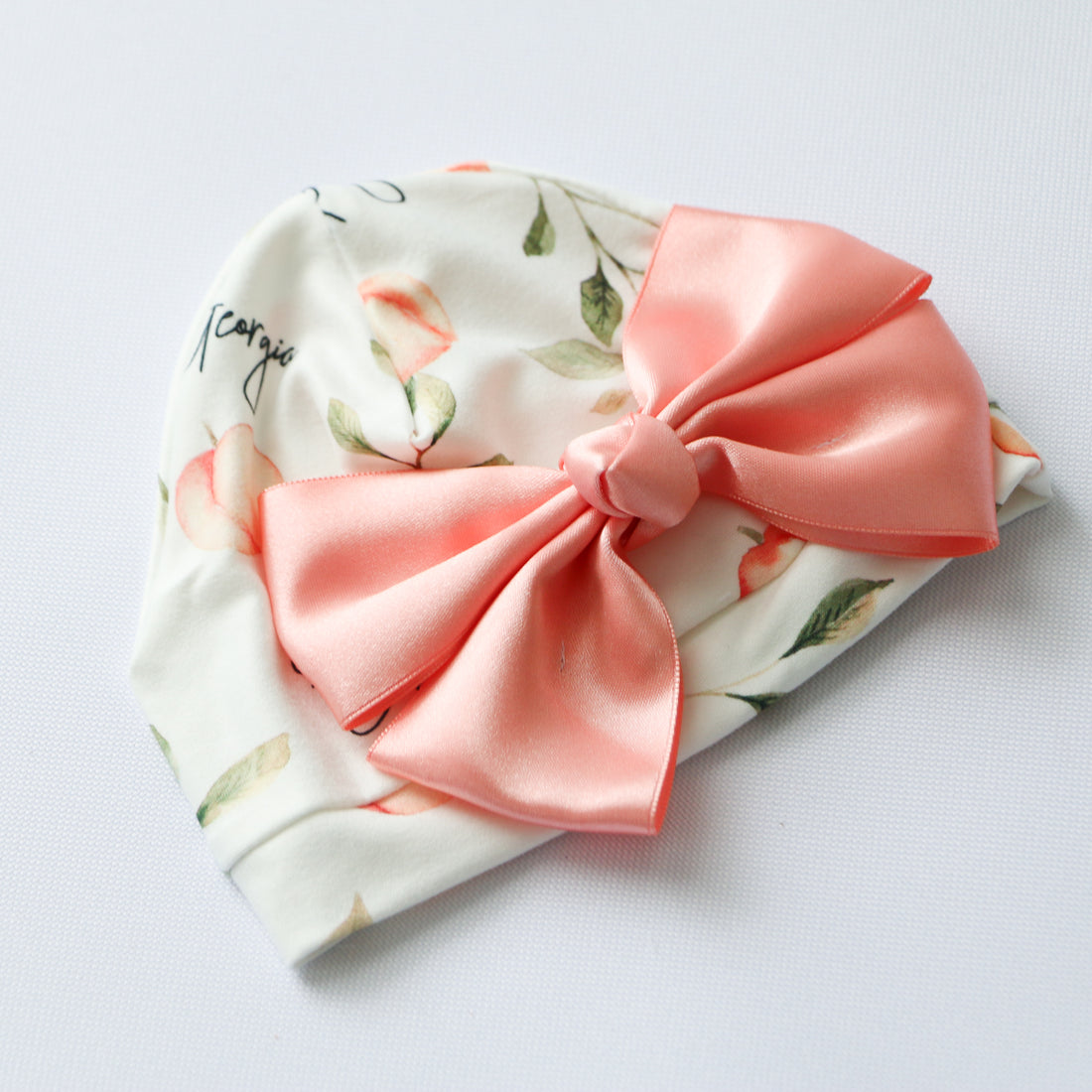 Georgia Peach Knotted Baby Gown
