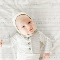 Gray Mudcloth Baby Deluxe Blanket