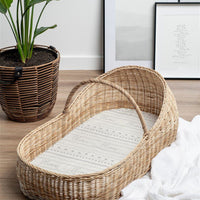 Gray Mudcloth Bassinet Sheet