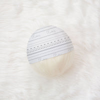 Gray Mudcloth Knotted Baby Gown