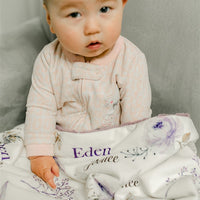 Crystal Jean Lavender Baby Deluxe Blanket